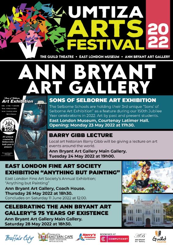 UMTIZA ARTS FESTIVAL 2022 - ANN BRYANT ART GALLERY PROGRAMME